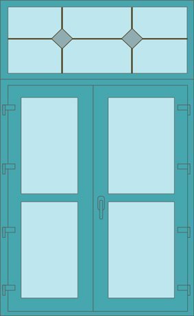 Входные пластиковые двери Rehau