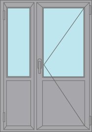 Входные пластиковые двери Rehau