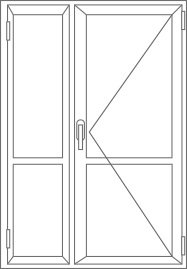 Входные пластиковые двери Rehau